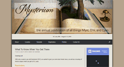Desktop Screenshot of mysterium.net