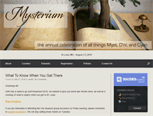 Tablet Screenshot of mysterium.net